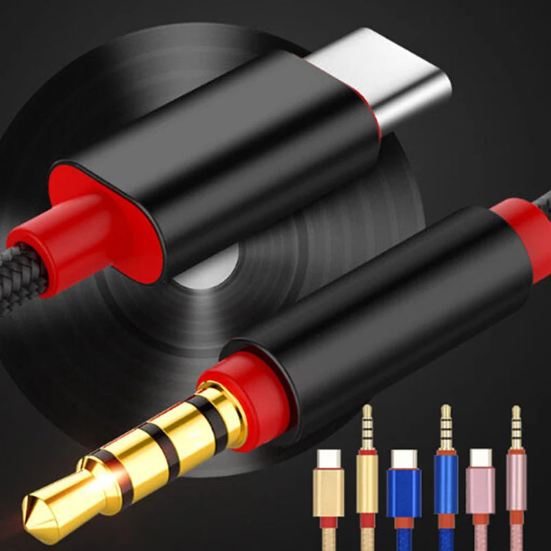 Type C Male to 3.5mm Car AUX Audio Cable Adapter USB 3.1 Type-C USB-C Earphone Jack for Letv 2 2pro max | Электроника