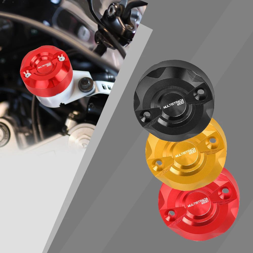 Motorcycle FOR Ducati MULTISTRADA 1200 Enduro 2016 2017 2018 Front Brake Fluid Reservoir Cap Cover S Pikes Peak | Автомобили и