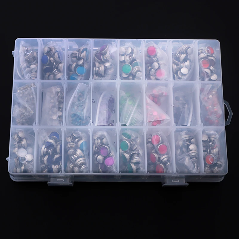 1 box 540 pcs Scissors Silencer Parts with Screws Mix in one set Haircutting Styling Scissors Accessories Bumpers Silenciador 3