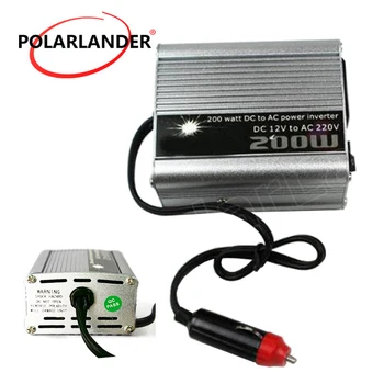 

Portable Power Inverter USB Charger DC 12V to AC 220V Automotive Modified Sine Wave 200W Car Converter Car Voltage Transformer