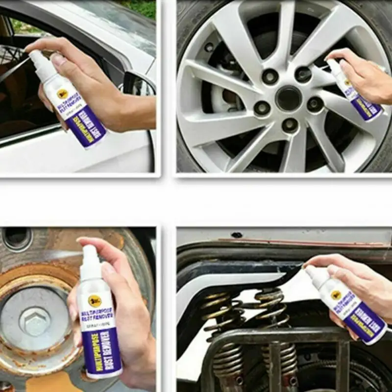 Hot 100ml Inhibito Rust Remover Window Rust Inhibitor Wheel Hub Screw Derusting Spray for Derusting Metal Parts Car Maintenan