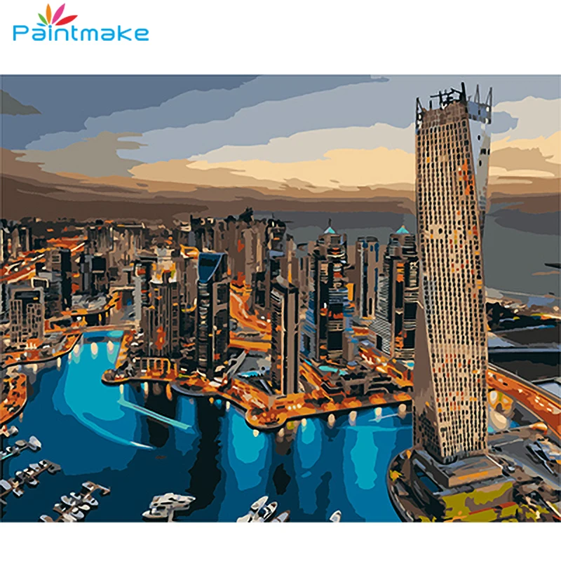 Рисование по номерам Paintmake Landscpe DIY наборы для рисования картина маслом на холсте