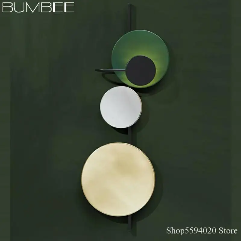 Скандинавский цветной роскошный светодиодный настенный светильник s для дома