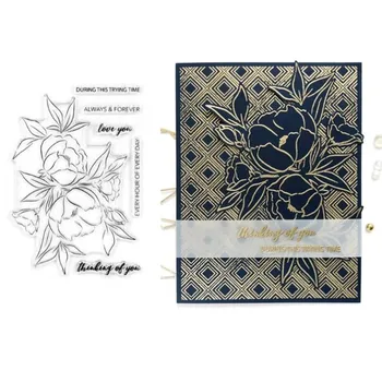 

flower Clear Silicone Stamp / seal for DIY Scrapbooking / Album Decorative Clear Stamp Sheets A362