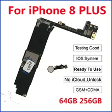 Placa base desbloqueada Original para iPhone 8 Plus, placa lógica libre iCloud con ID táctil, A1863, A1905, compatible con 4G