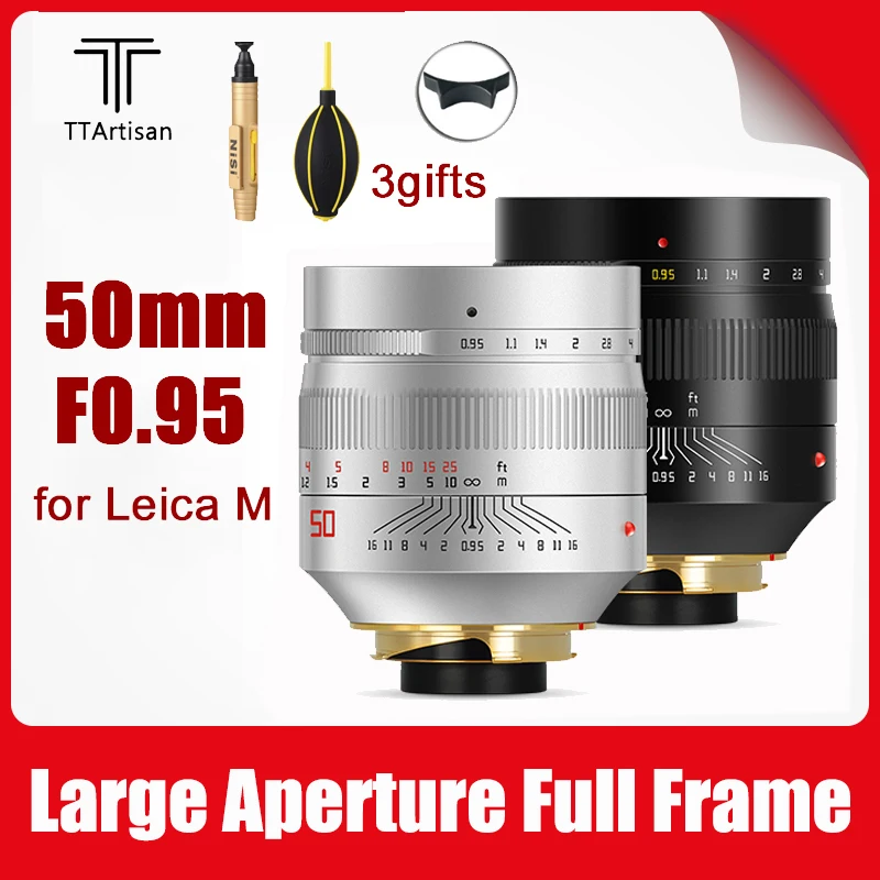 Объектив TTartisan 50 мм F0.95 для камеры Leica M Mount полнокадровая широкая апертура MF M9 M10 M240