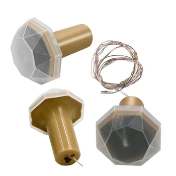 

6Pcs Led Outdoor Solar Power Home Copper Wire Garden Wine Bottle Light String Lamp Fairy Colorful Party Decoration Waterproof