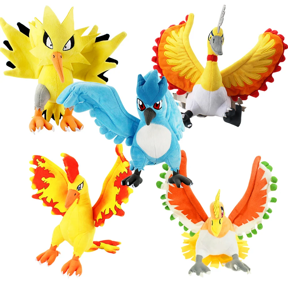 Shiny Articuno Zapdos Moltres plush trio! by PinkuArt on DeviantArt