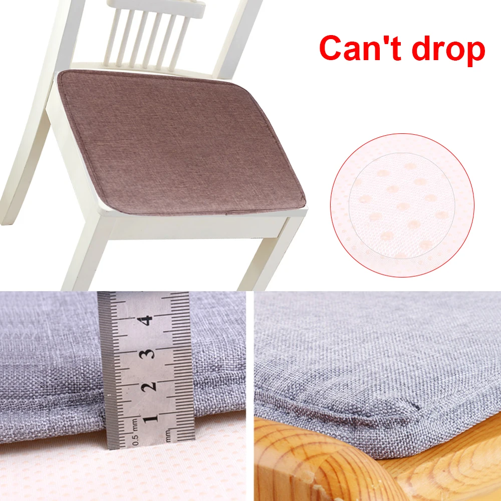 Non-slip диван-подушка для сидения однотонные Цвет квадратная Подушка сиденья кресло подушка мягкая подушка для Padchair стулья 40x40 см