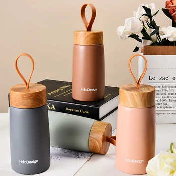 

Bearcavalier 260ML 304 Stainless Steel Tumbler Water Thermos Vacuum Flask Mini Water Bottle Portable Travel Mug Thermal Cup