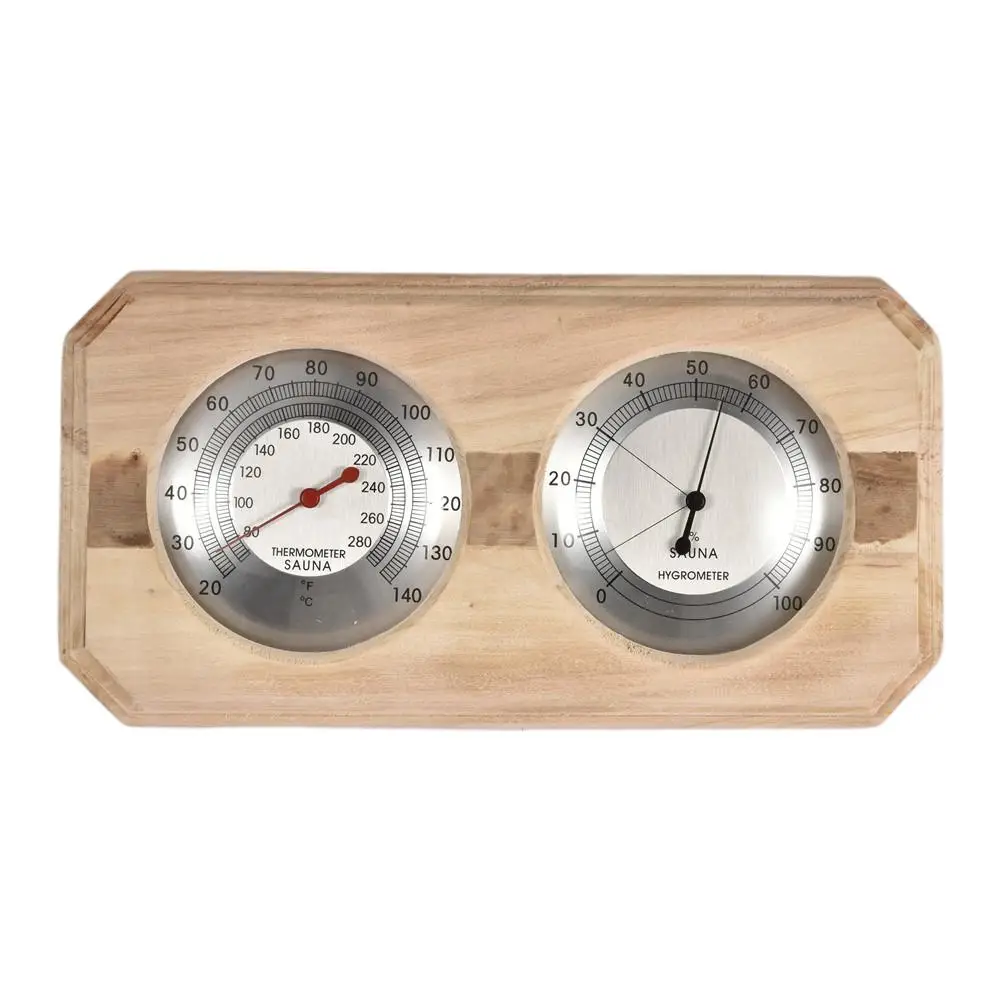 

Double dial thermometer Hygrometer for Sauna Room Household Wall Mounted Temperature Humidity Meter