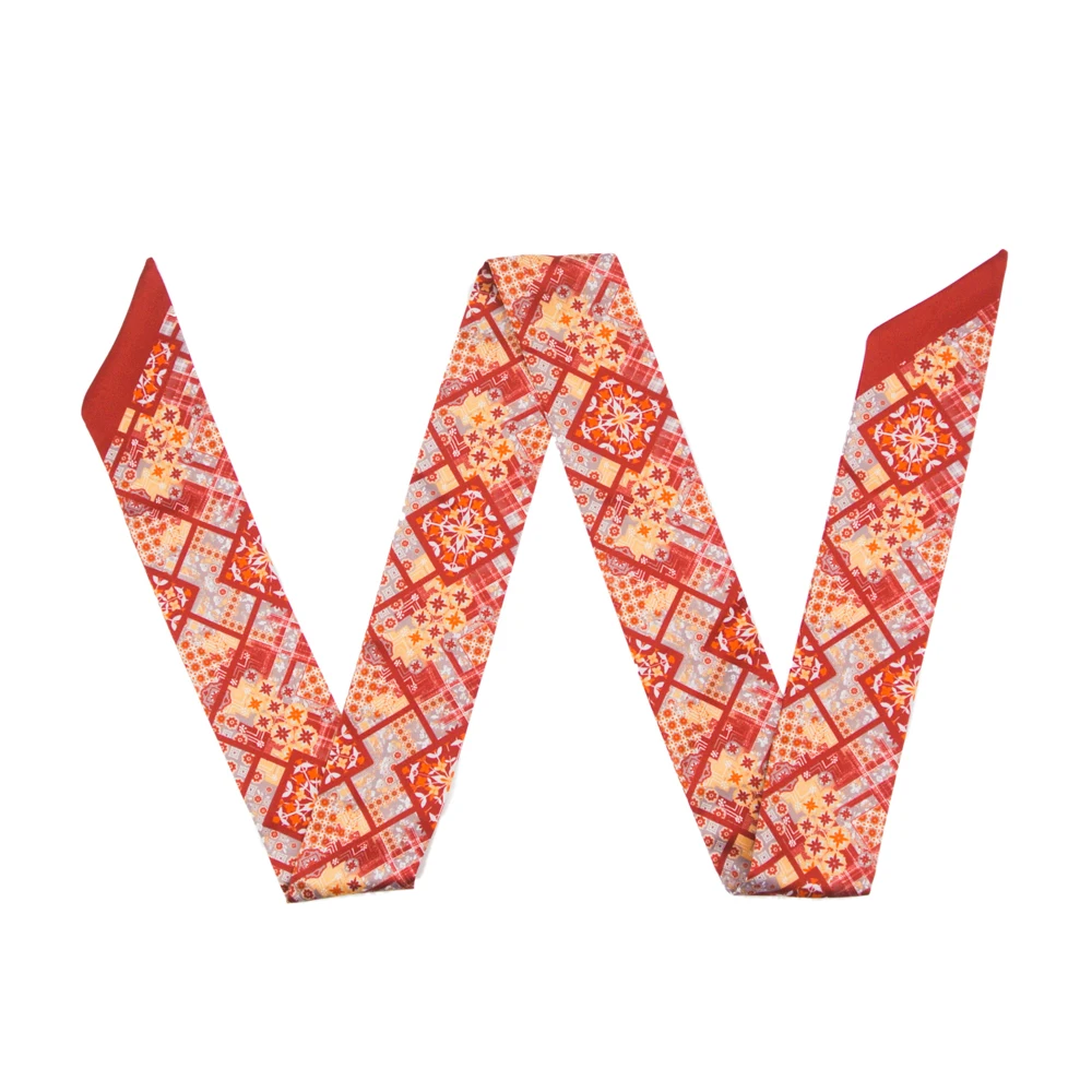 

ELENI&ANNIE 47" Women Purse Scarfs for Handbag Neck Tie Satin Hair Scarves Fashion Bag Handle Ribbon Brand