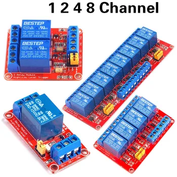

5V 1 2 4 8 Channel Relay Module High and low Level Trigger Dual Optocoupler Isolation 5V Relay Module