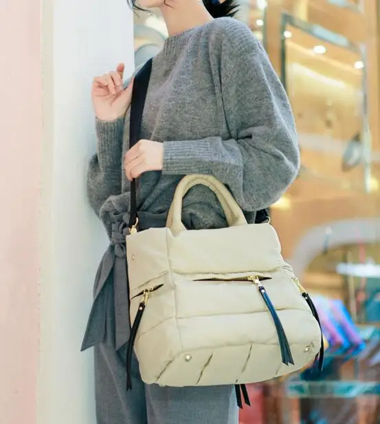 Женская сумка на плечо, сумка, сумка, нейлоновая ткань Оксфорд, водонепроницаемая сумка, женская новая Корейская версия сумки на молнии