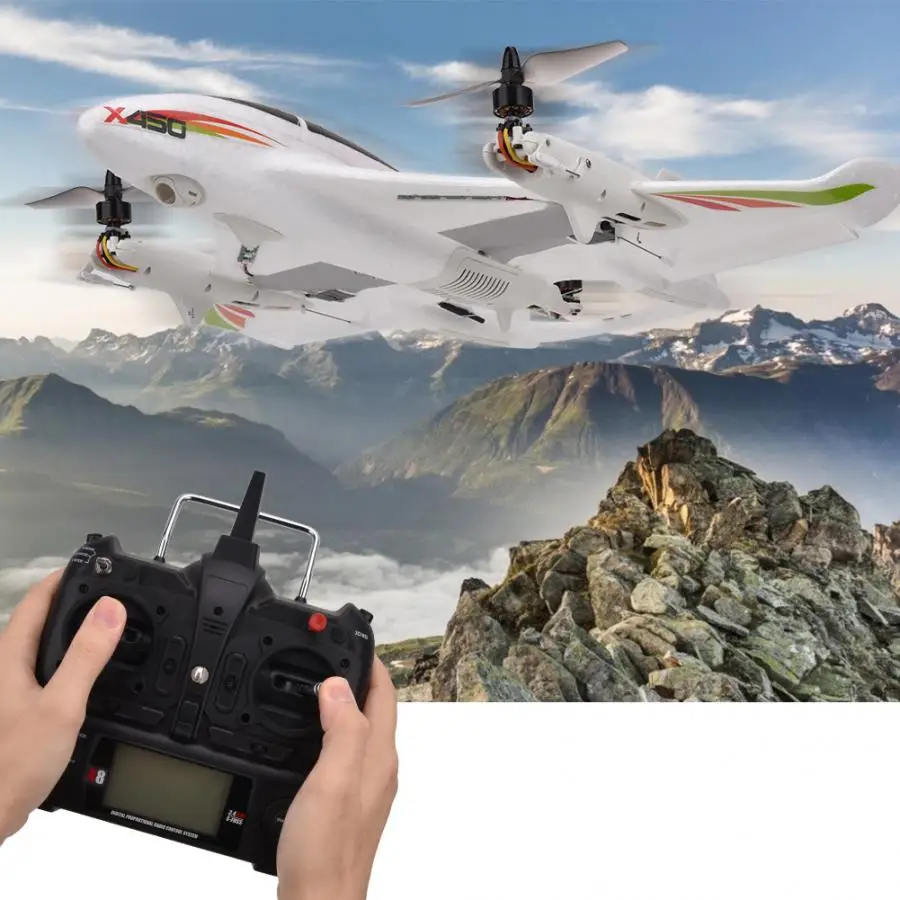 100-240 в ЕС штекер RC Квадрокоптер Wltoys X450 RC самолет высота удержания с 1307 бесщеточным Мотором дистанционного управления Дрон