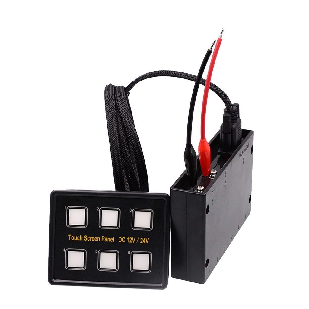 6 Gang морской сенсорный Панель переключатель Панель тонкий блок розжига/12 V 24V для Лодка Караван