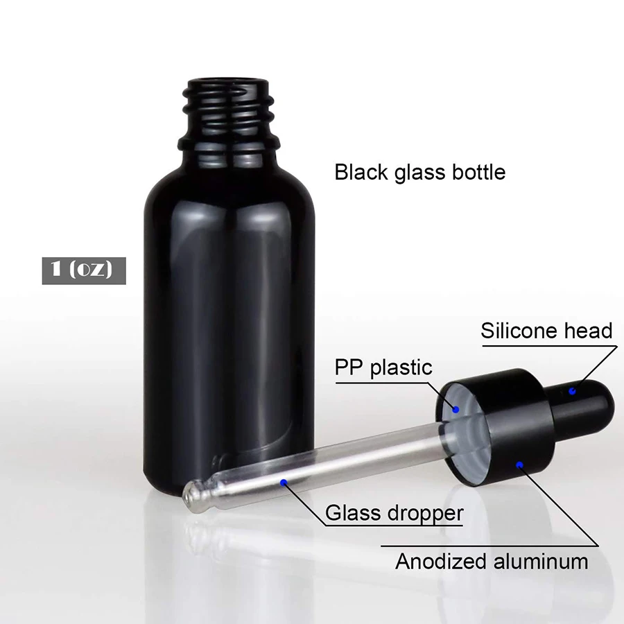 30ml 30Pcs/lot Essential Oil Dropper Bottles With Glass Pipettes Empty Glass Serum Bottles Pipettes Bottles Refillable Bottles