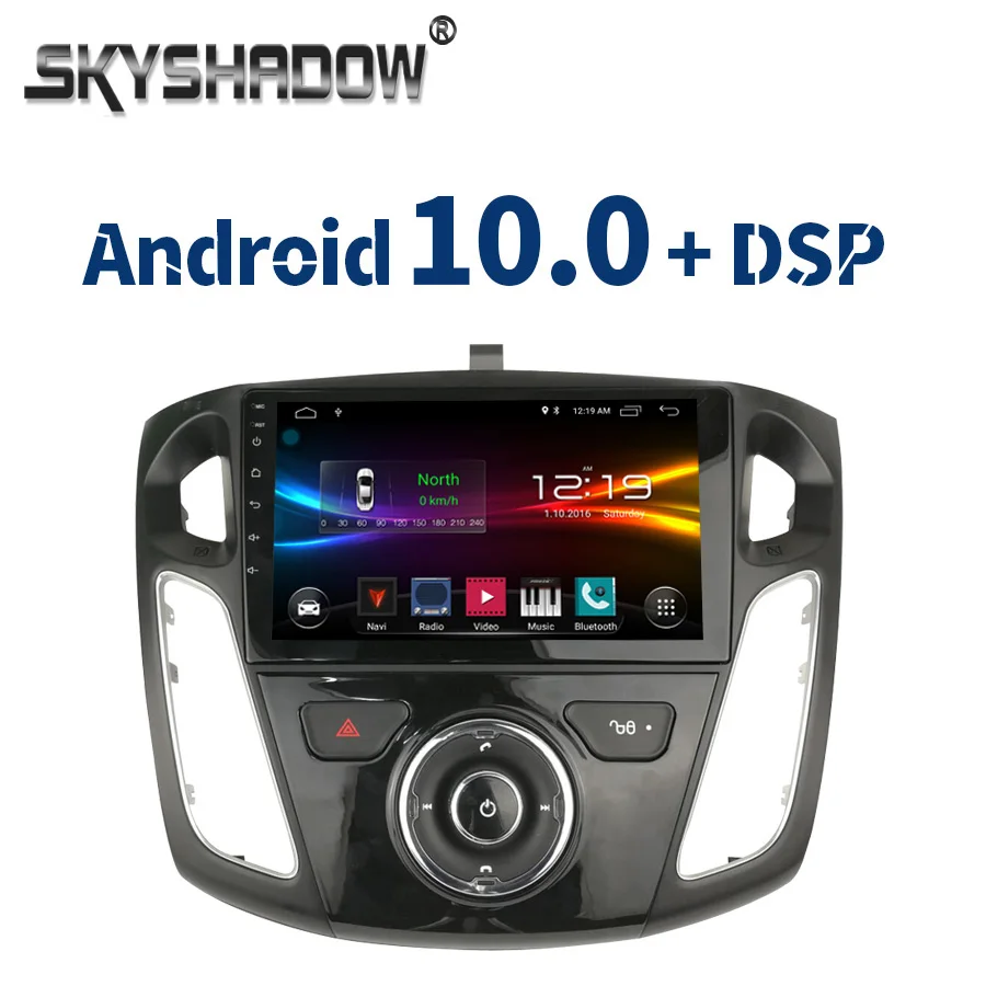 DSP IPS для Ford Focus 2011-2017 2018 9 &quotDSP Android 10 0 2G + 32G автомобильный DVD мультимедийный плеер GPS