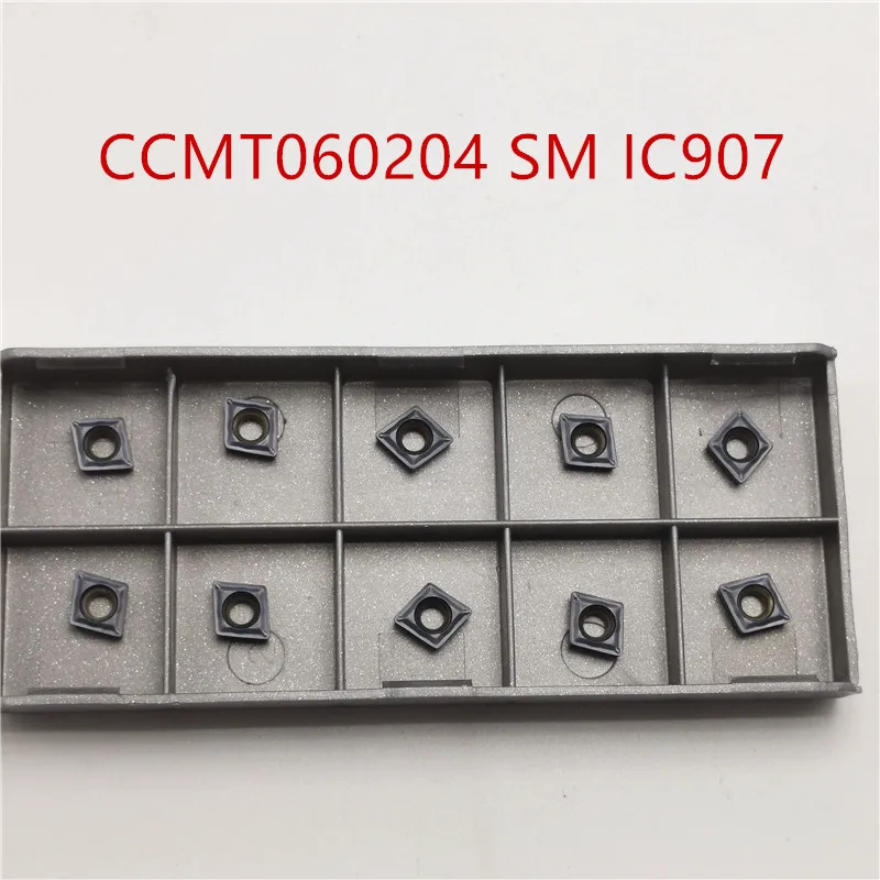 CCMT060208 SM IC907 908 инструменты для расточка карбид Вставки токарный станок резак инструмент CCMT060204 CVD токарная пластина карбид вольфрама