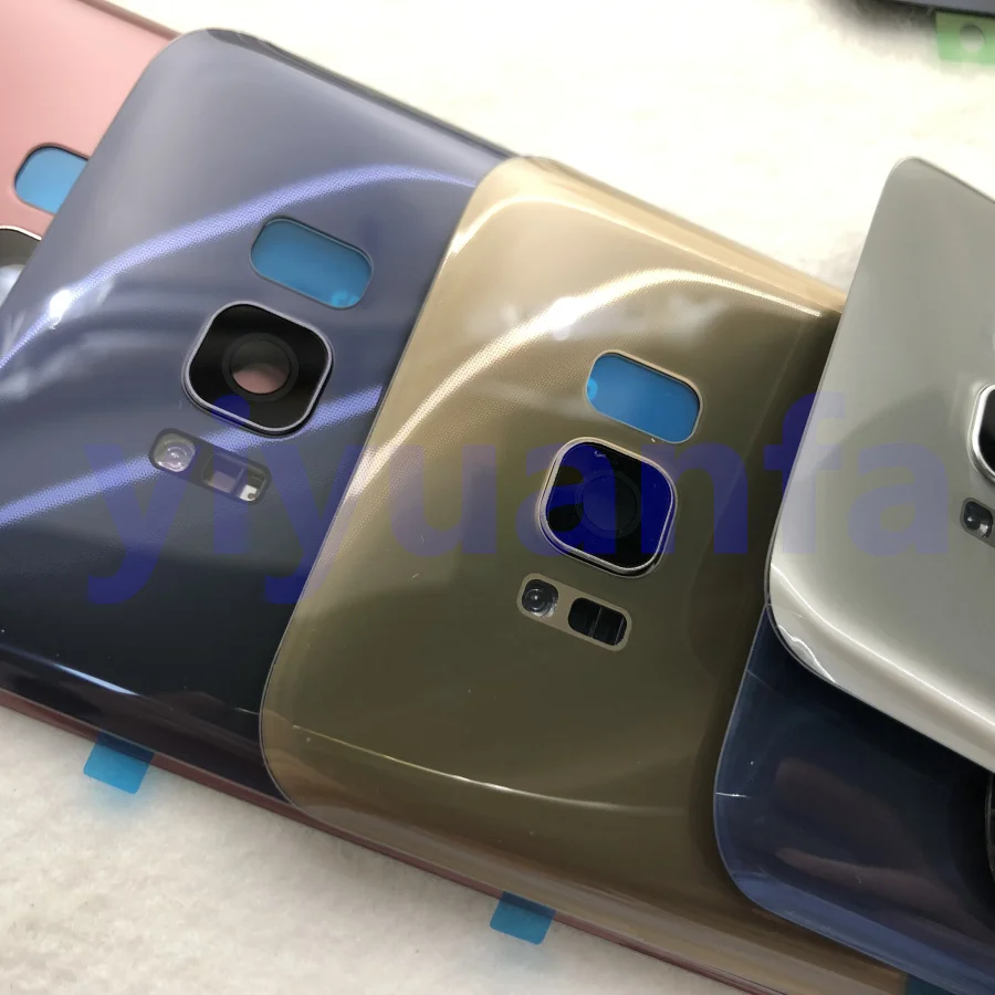 Samsung задняя Батарея Крышка для samsung Galaxy S8 G950 SM-G950F G950FD S8 плюс S8+ G955 SM-G955F G955FD сзади Стекло чехол