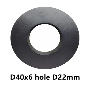 

2-10pc/lot Y30 Ring Ferrite Magnet 40*6 mm Hole 22mm Permanent magnet 40mm x 6mm Black Round Speaker 40X6 40-22*6 ceramic magnet