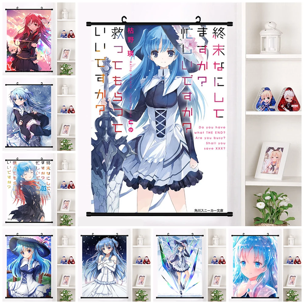 

Home Decoration Japan Cartoon Girl Hanging Poster Canvas Wall Art Print Animation Character Modern Painting Scroll Living Room