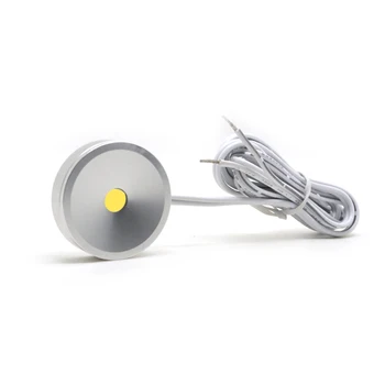 

12PCS 1W Slim DC 12V Mini LED Spotlight CE RoHS Surface Mounted Ceiling Spot LED Light D32xH8mm Small Wine Showcase Cabinet Lamp