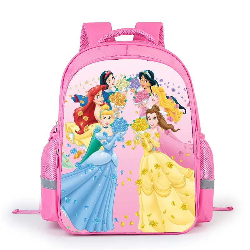 Los niños de Disney princesa mochilas de escuela para niñas niño niños Mochila bolsa escolar Infantil 16 pulgadas