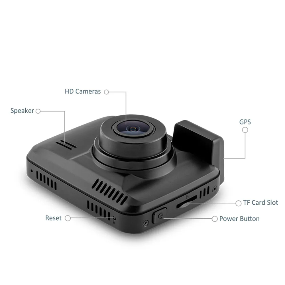 GS63H 2160P 4K Автомобильные видеорегистраторы камера с WiFi двойной объектив Novatek 96660 видео регистратор Встроенный gps авто видеокамера видеорегистратор