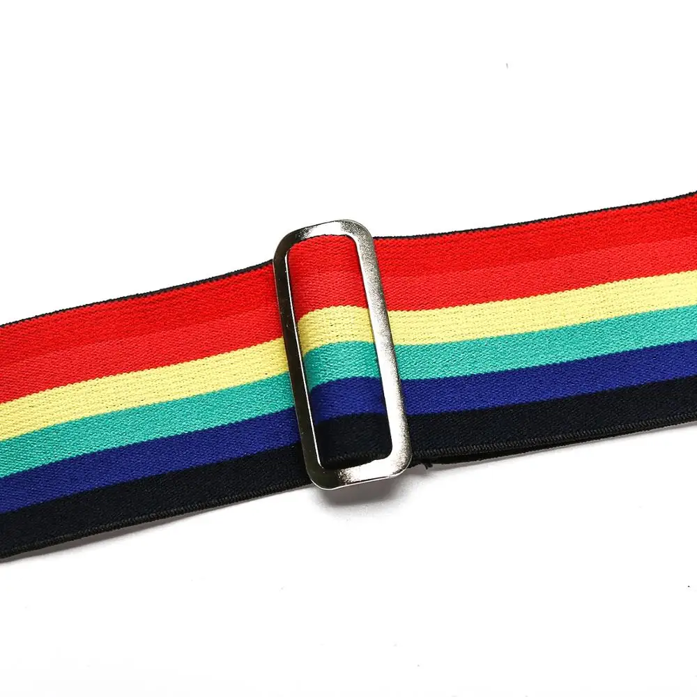 Rainbow Unisex Adult Men WORK Suspenders Trousers Adjustable 4 Clip Braces Male Casual Suspensorio Trousers Strap Husband's Gift
