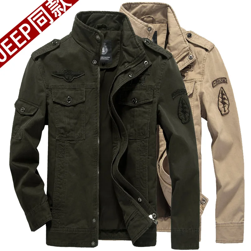 

Spring And Autumn Washing Pure Cotton Air Force One Military Jacket