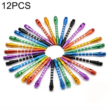 

2ba Darts Rod Straight Line Circle Aluminum Rod Metal Rod 53mm 12 Individual One Sell Color Random