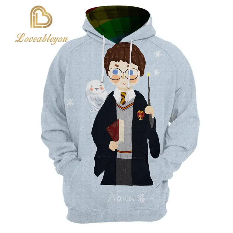 Zip Up Hoodie Маскарадный костюм волшебница Гриффиндор Слизерин толстовки Толстовка мужская женская верхняя одежда косплей костюм размера плюс S-5XL - Цвет: Zip Up Hoodie