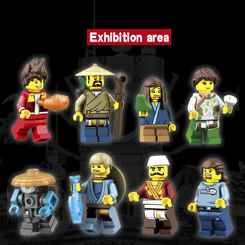 Цена Ninjago город мастера Spinjitzu строительные блоки кирпичи модель модульная Совместимость legoingLYs 70620 Дети День рождения Рождество игрушки