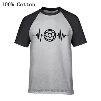 

Handball Heartbeat Print T-Shirt Summer Men's Cotton Short Sleeve O Neck Tshirt Fashion Male Tee Shirt Fitness Jersey Sweatshirt