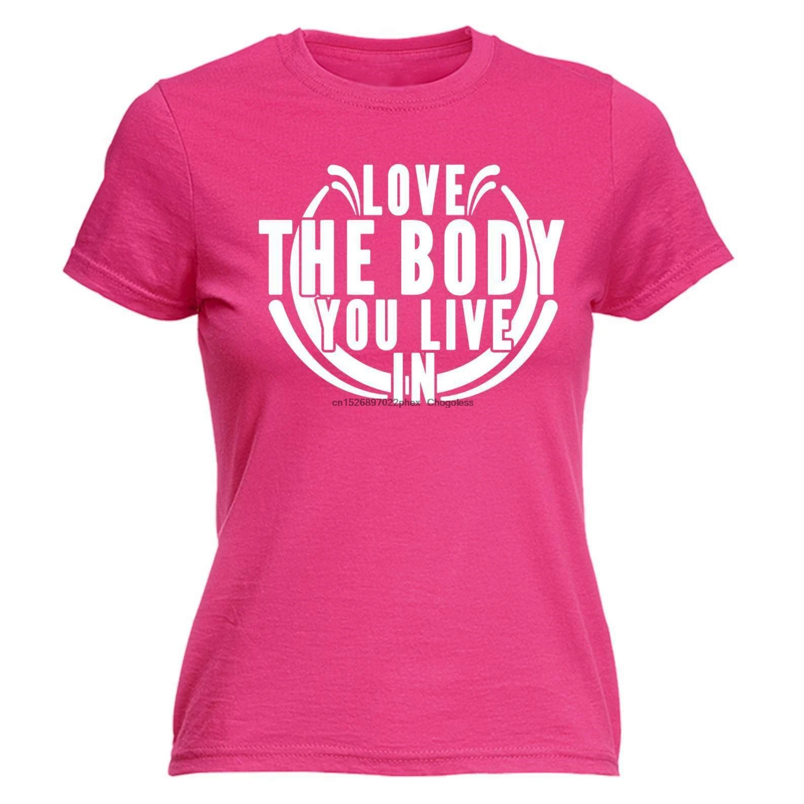 Футболка с надписью Love The Body You Live In смешная шутка фитнес Йога | Мужская одежда