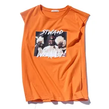 Новые летние Стиль мужской жилет национальной тенденции BF Harajuku ветер в Корейском стиле-Стиль записная книжка С ПЕРЕПЛЕТОМ с Fit, из вельвета, для мальчика, Детская жилетка с круглым вырезом Майка-топ