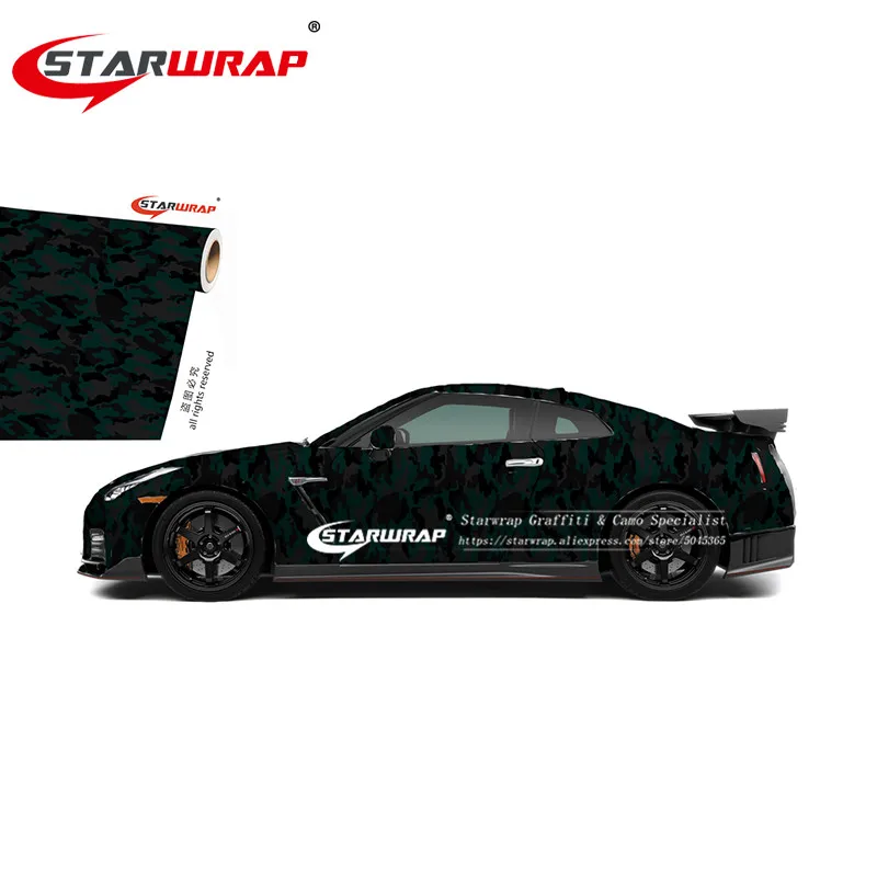 282 Star wrap Камуфляж для автомобиля наклейки виниловый самоклеящийся материал леопардовой расцветки пленка с воздушным пузырьком Бесплатные наклейки для авто камуфляж винил foile - Название цвета: 282