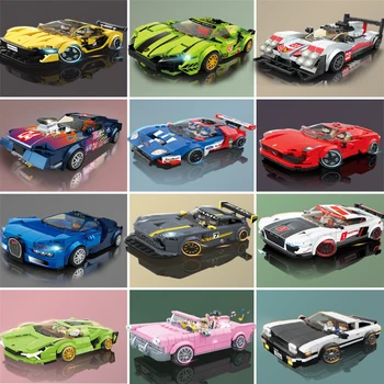 

2020 new Super Race car old classic city F1 Sports car Speed Champions Great Vehicle Racing Building sports Kits sets Technic