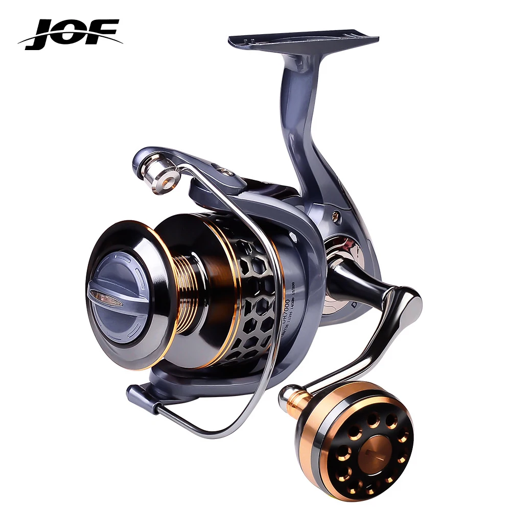 JOF New High Quality Max Drag 21KG Spool Fishing Reel Gear 5.2:1 Ratio High  Speed Spinning Reel Casting Reel Carp For Saltwater