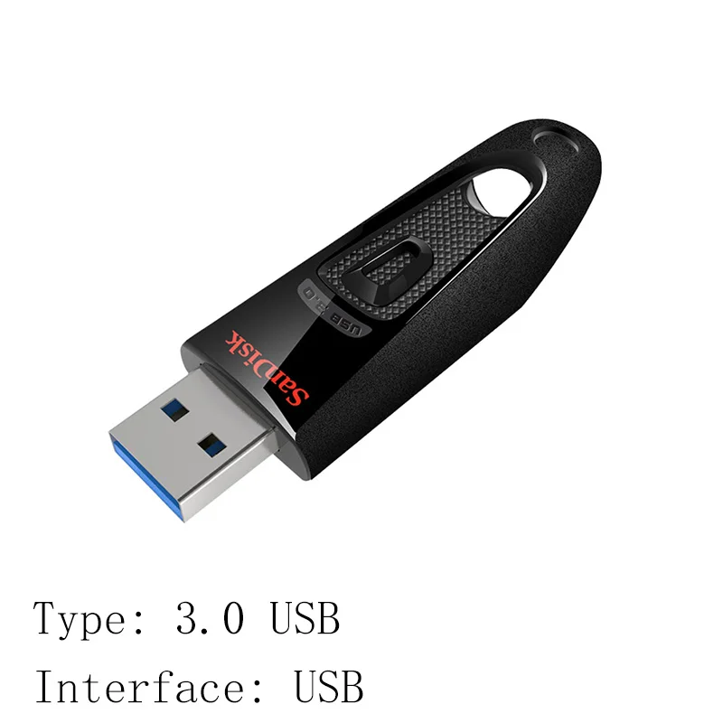 CZ48 Sandisk USB 3,0 Флешка 128 Гб 64 ГБ 32 ГБ 256 ГБ USB флеш-накопитель 32 64 128 16 ГБ флеш-накопитель USB флэш-накопитель диск на ключе памяти - Цвет: CZ48