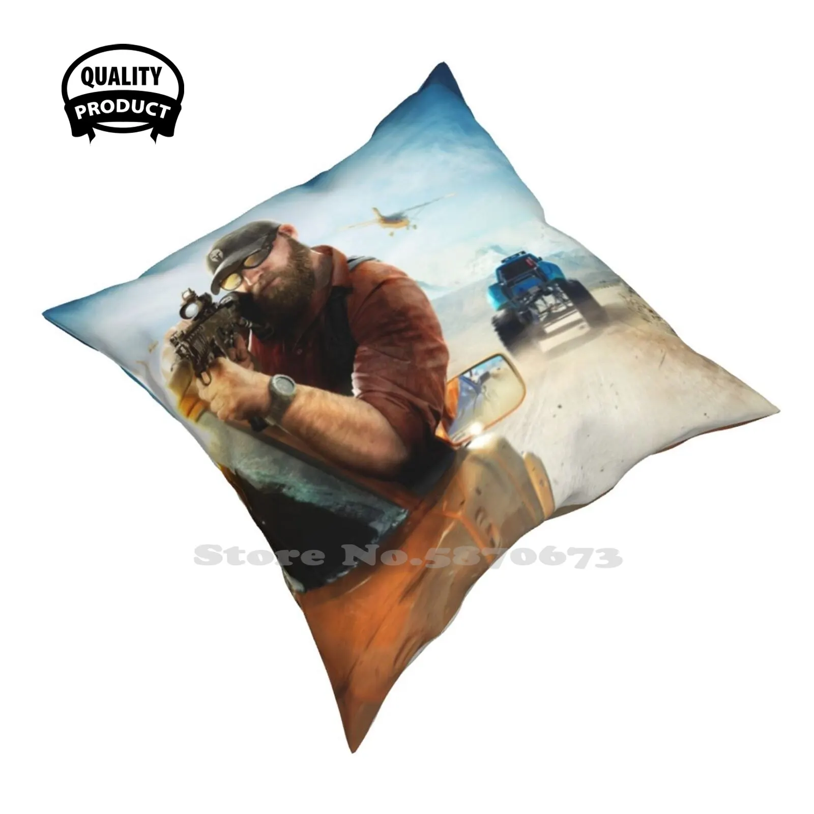 Federa Per Cuscini Camera Da Letto Decorazione Per La Casa Gioco Videogioco Videogioco Ghost Recon Arma Pistole Munizioni Per Auto Fire Plane Cup Case