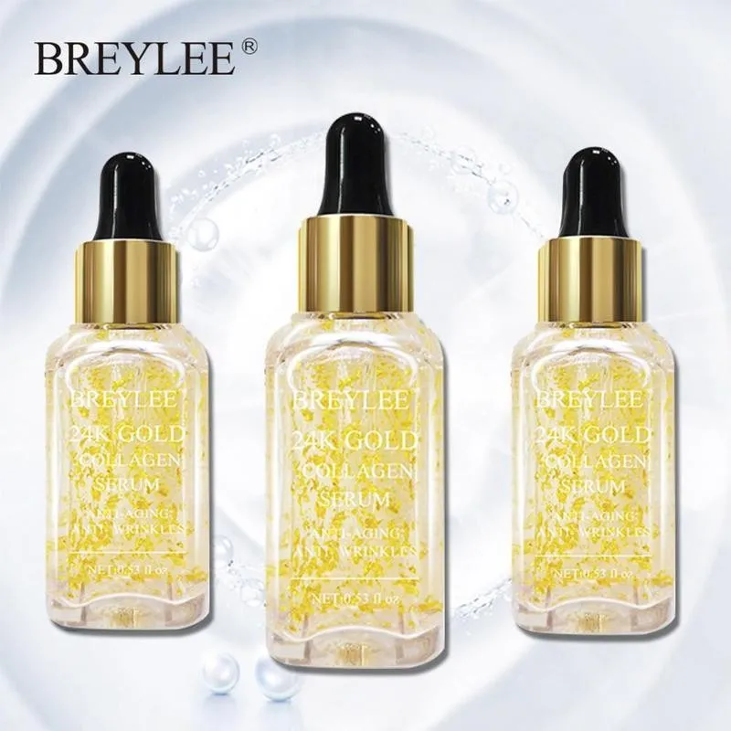 

17ml 24k Gold Serum Hyaluronic Acid Fine Lines Anti-aging Anti-Wrinkle Whitening Elasticity Enhance Firming Essence