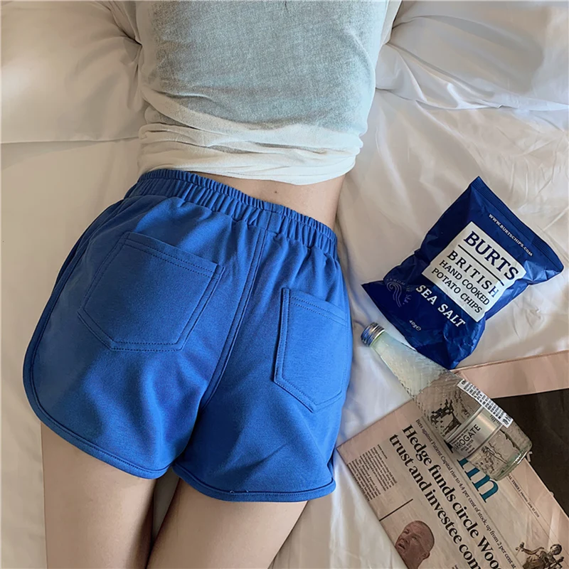 Summer Women High Waist Slim Sweatpants Hot Pants Comfortable Female All-match Casual Shorts Women's Trendy Yoga Short Pant new hooters shorts