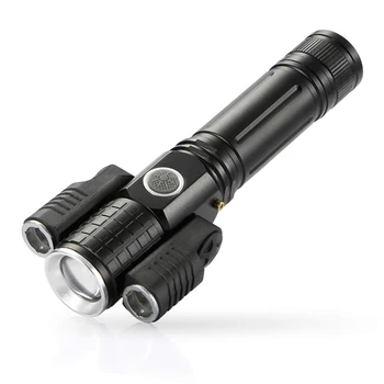 

3 In 1 LED Flashlight Rechargeable Zoomable Torch for Outdoor Camping Emergency ZJ55
