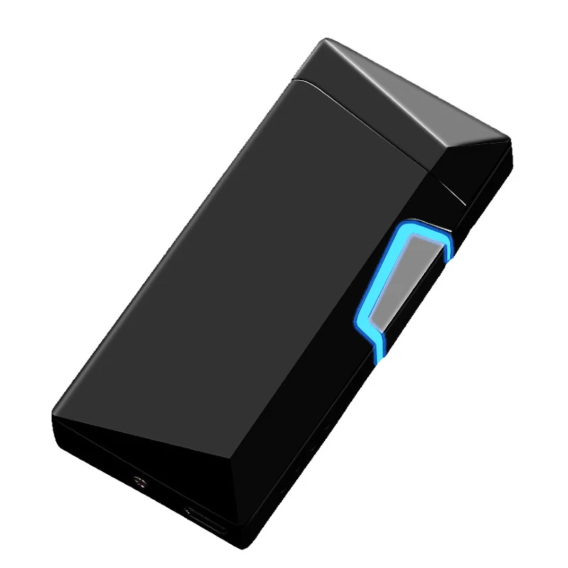 Цинковый сплав светодиодный сенсорный прикуриватель ветрозащитные Плазменные двойные дуговые зажигалки новинка электрическая зажигалка с подключением к USB гаджеты для мужчин