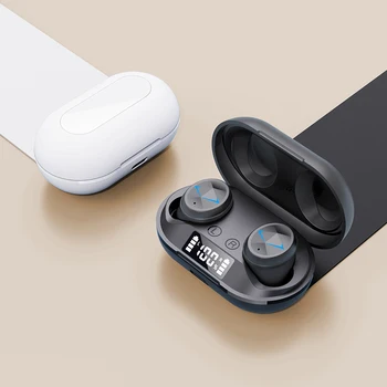 

TWS Bluetooth Earphone Dual Mini Touch Earbuds Wireless Headphones With Long Battery Life Black White Sports Waterproof Headset