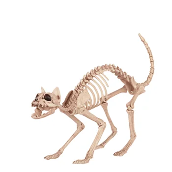 

Skeleton Cat 100% Plastic Animal Skeleton Bones for Scary Halloween Decoration Home Decoration Accessories A919