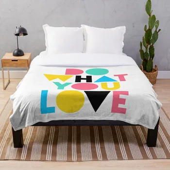 

Do What You Love Blanket Wool Flannel Plush Blanket Bedspread For office Sherpa Blanket Couch Quilt Cover Travel