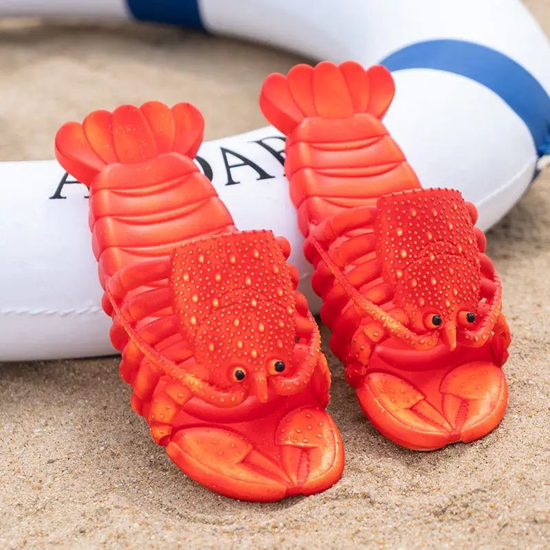 

Crayfish Style Fashion Women Flat Slippers Summer Bathroom Bath Ladies Summer Slippers Shallow Rubber Couple Slippers